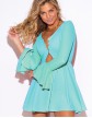 Rochie Scurta Turcoaz Babydoll